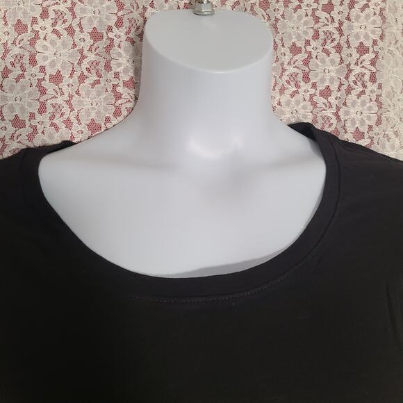 NWT Faded Glory black long sleeve top size 3X - Picture 2 of 7